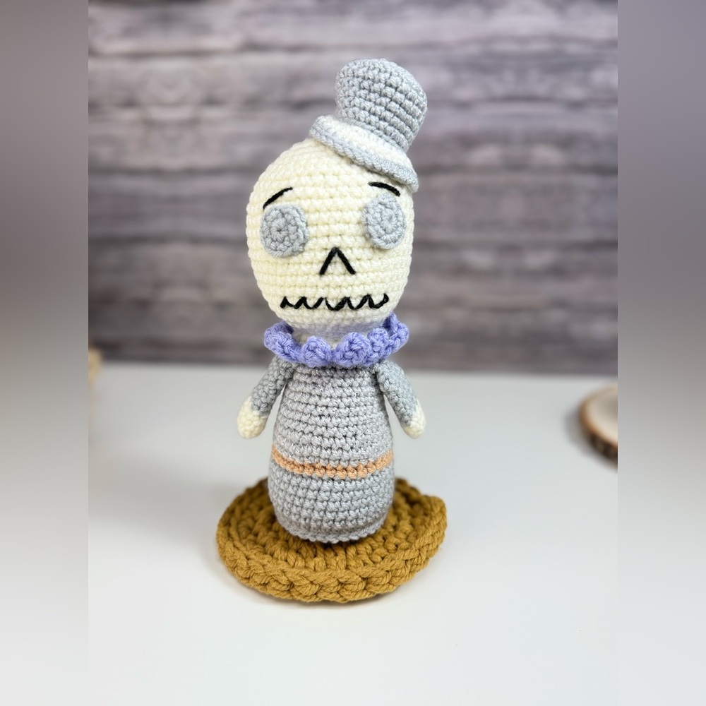 Handcrafted Crochet Mr. Skeleton Halloween Amigurumi - Picture 2 of 11